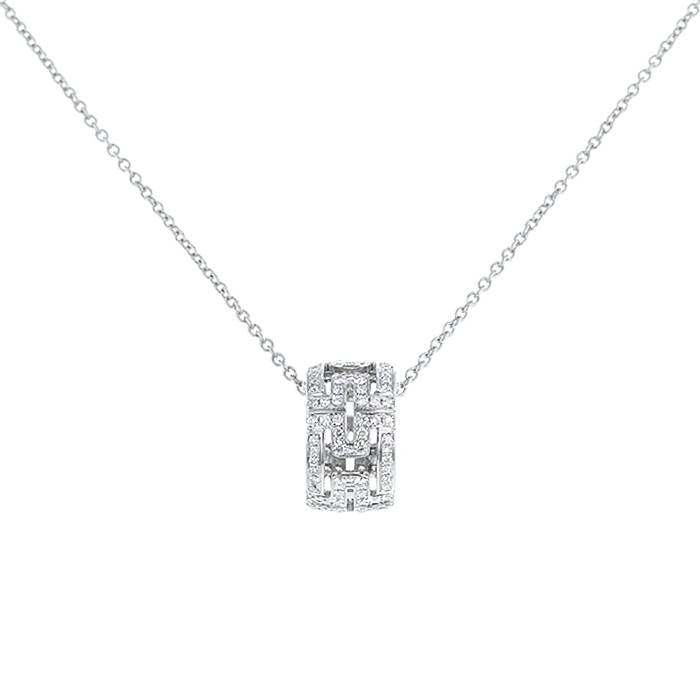 [Regalia jewelry]PARENTESI NECKLACE SILVER DIAMOND