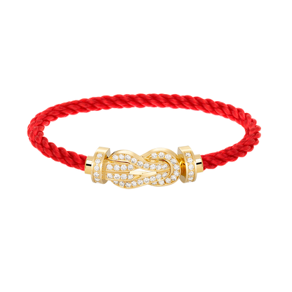 [Regalia jewelry]CHANCE LARGE 8 FIGURE BUCKLE FULLDIAMOND BRACELET GOLD