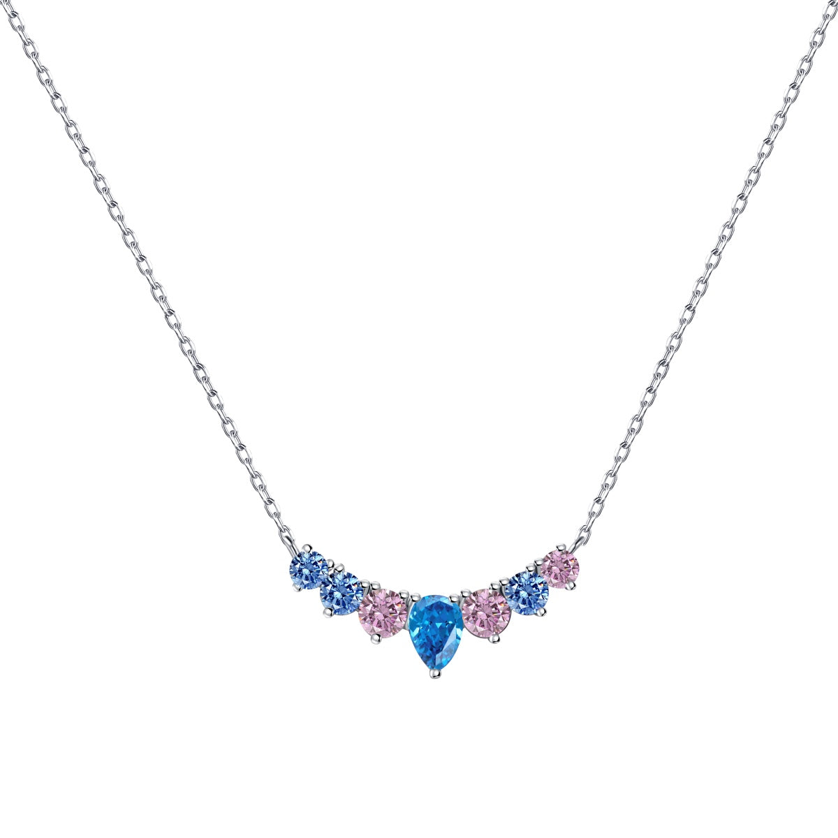 [Regalia jewelry]Dainty Colorful Heart Necklace