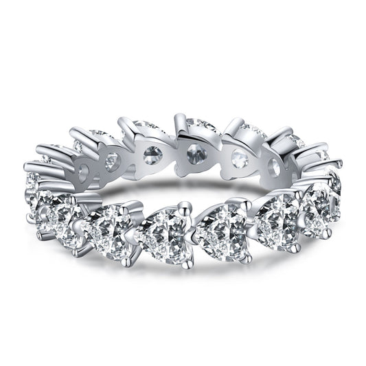 [Regalia jewelry]0.25 Carat Radiant Romance Heart Cut Lover Ring