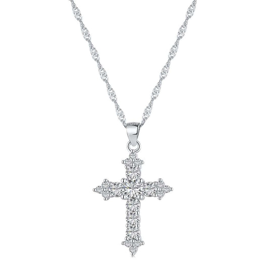 [Regalia jewelry]Delicate Cross Shape Necklace