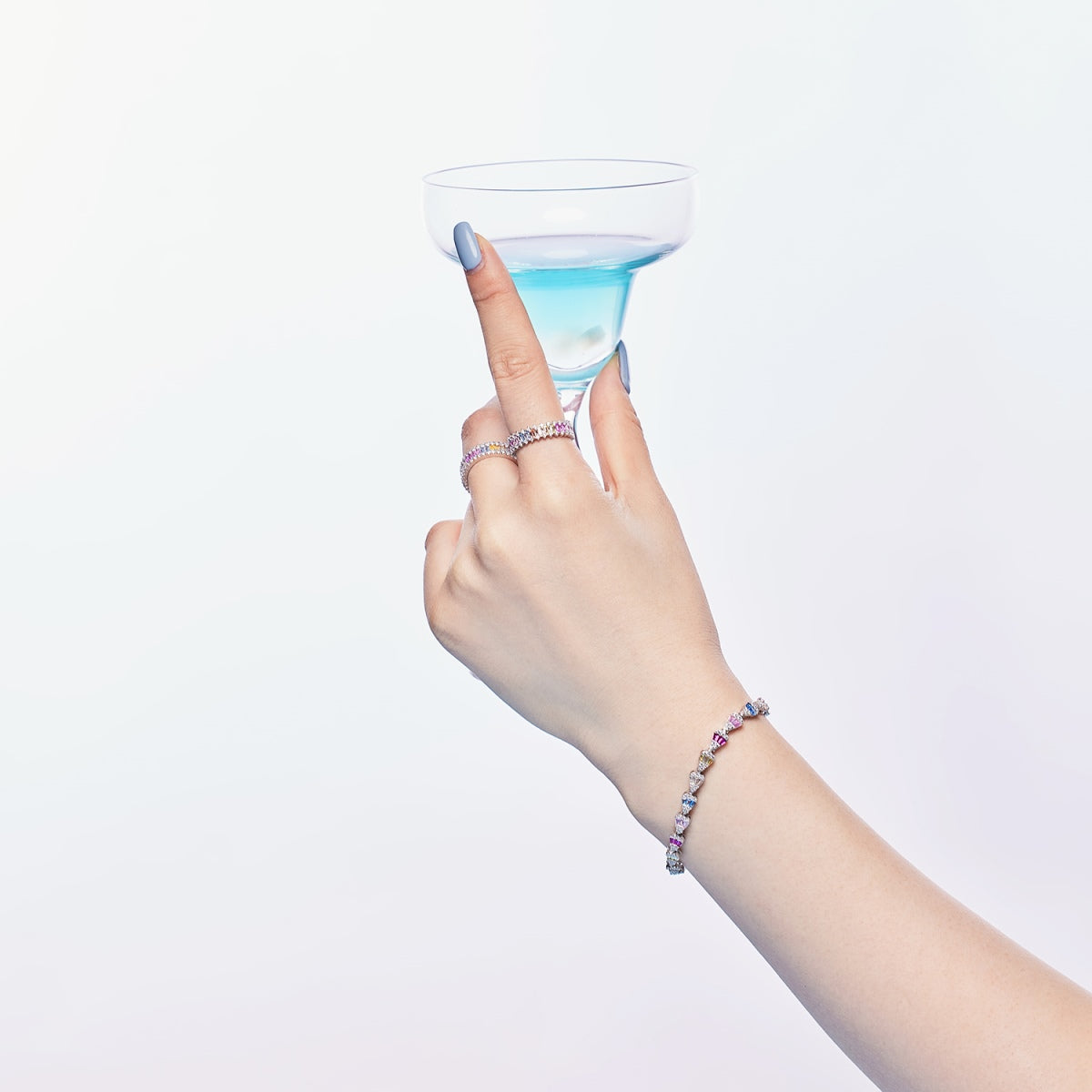 [Regalia jewelry]Radiant Water Drop Shape Daily Bracelet