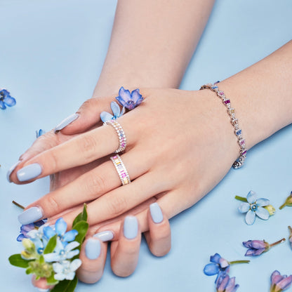 [Regalia jewelry]Radiant Water Drop Shape Daily Bracelet