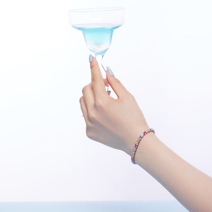 [Regalia jewelry]Ornate Sparkling Multi Cut Party Bracelet