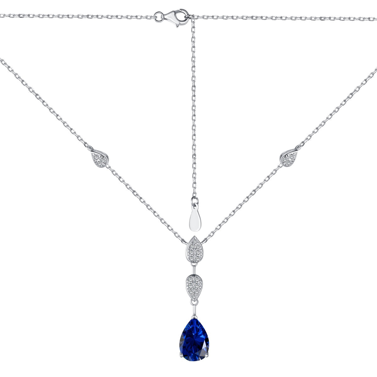 [Regalia jewelry]Dazzling Pear Cut Necklace