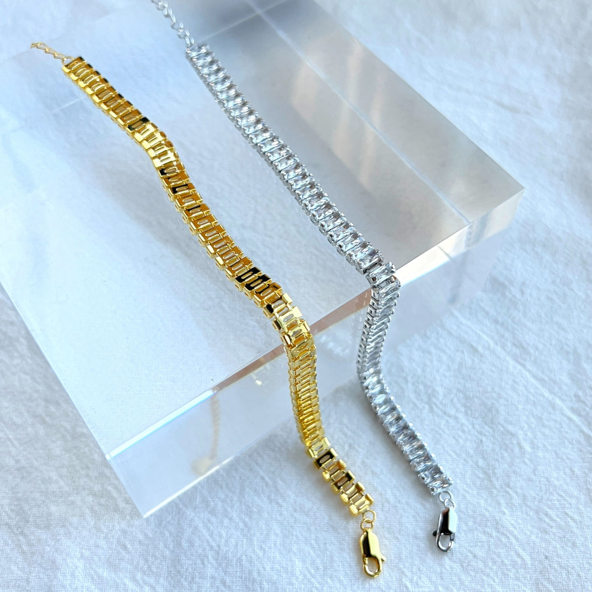 [Regalia jewelry]Exquisite Emerald Cut Daily Bracelet