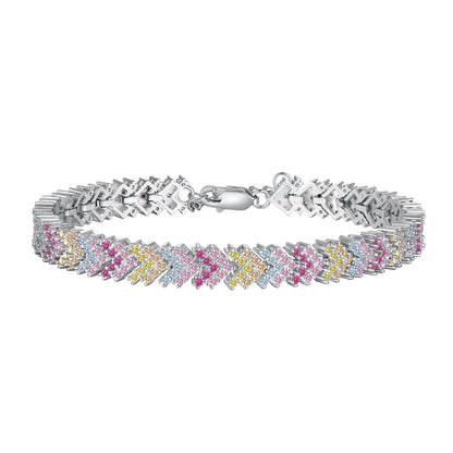 [Regalia jewelry]Ornate Sparkling Round Cut Party Bracelet
