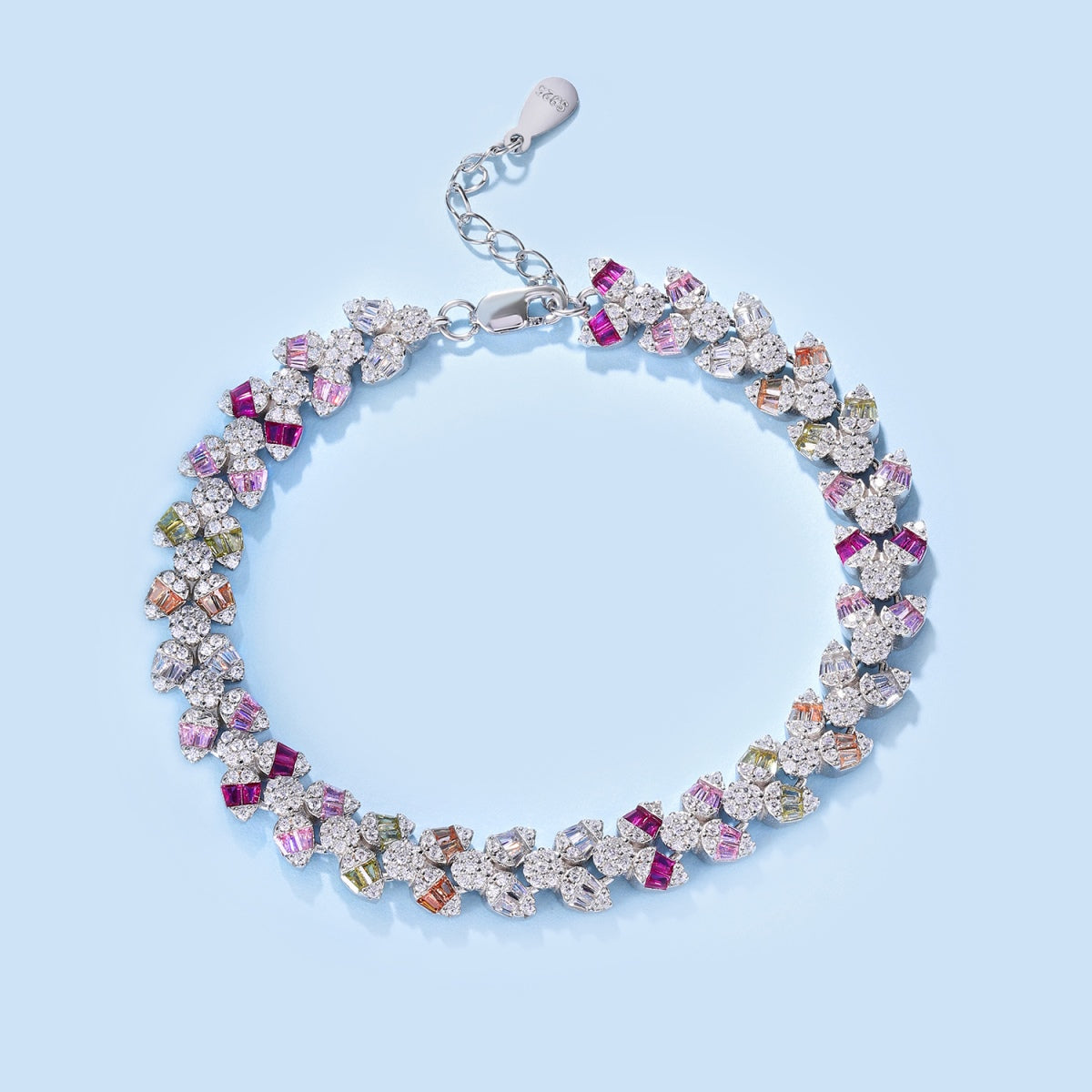 [Regalia jewelry]Dainty Exquisite Flower Shape Daily Bracelet