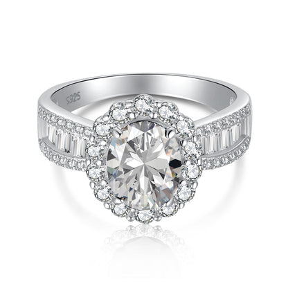 [Regalia jewelry]1.5 Carat Dazzling Charming Oval Cut Banquet Ring