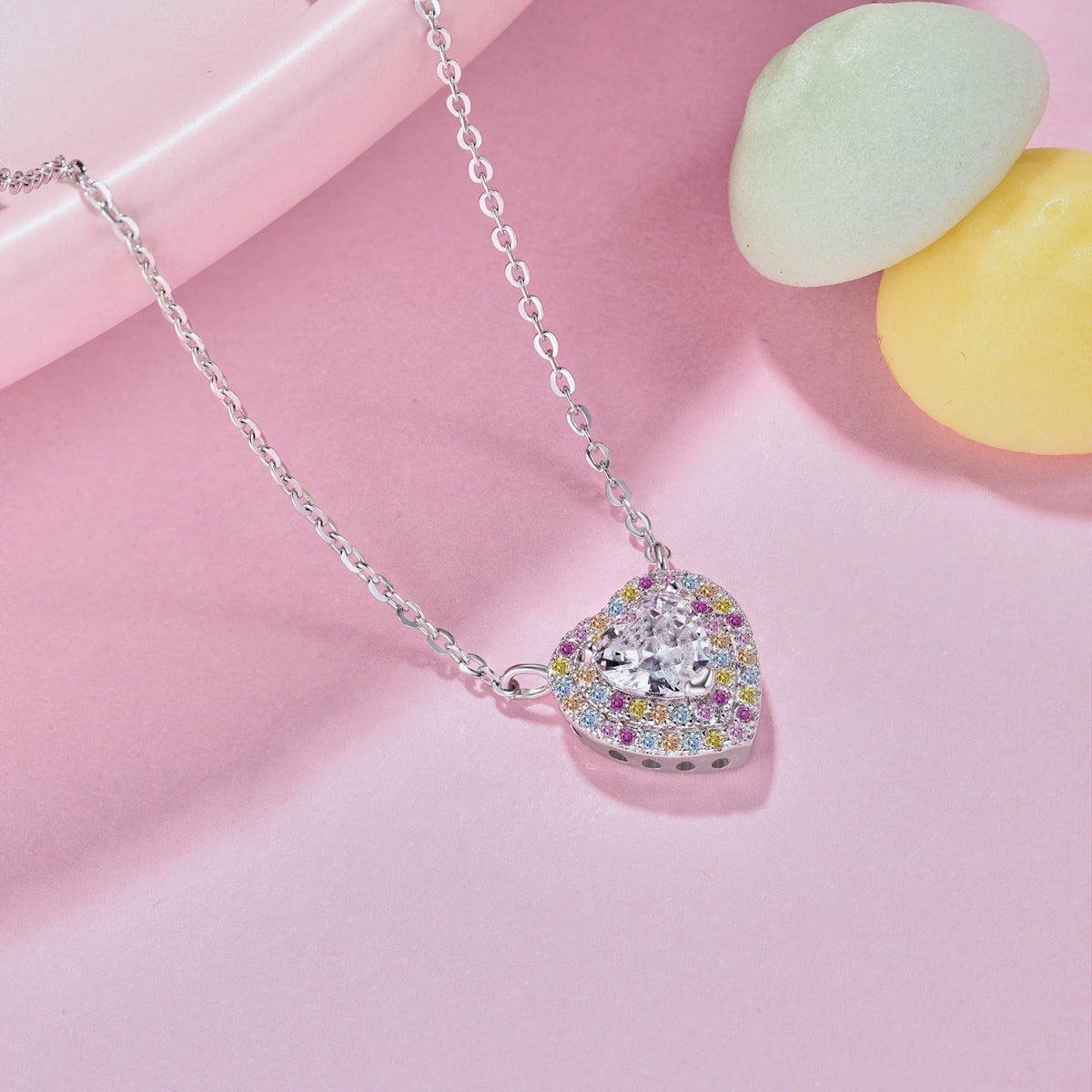 [Regalia jewelry]Exquisite Heart Shape Necklace