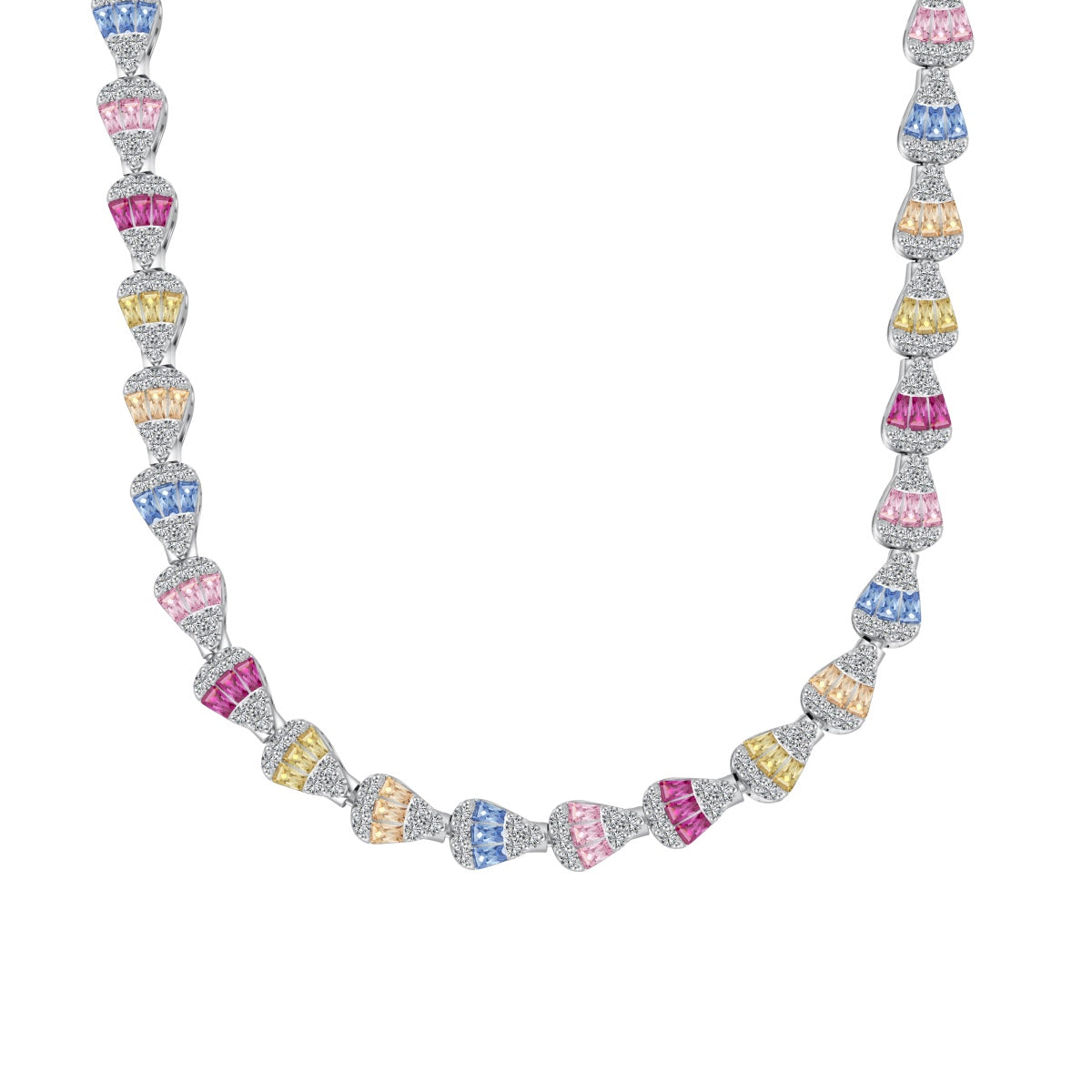 [Regalia jewelry]Radiant Colorful Rainbow Necklace