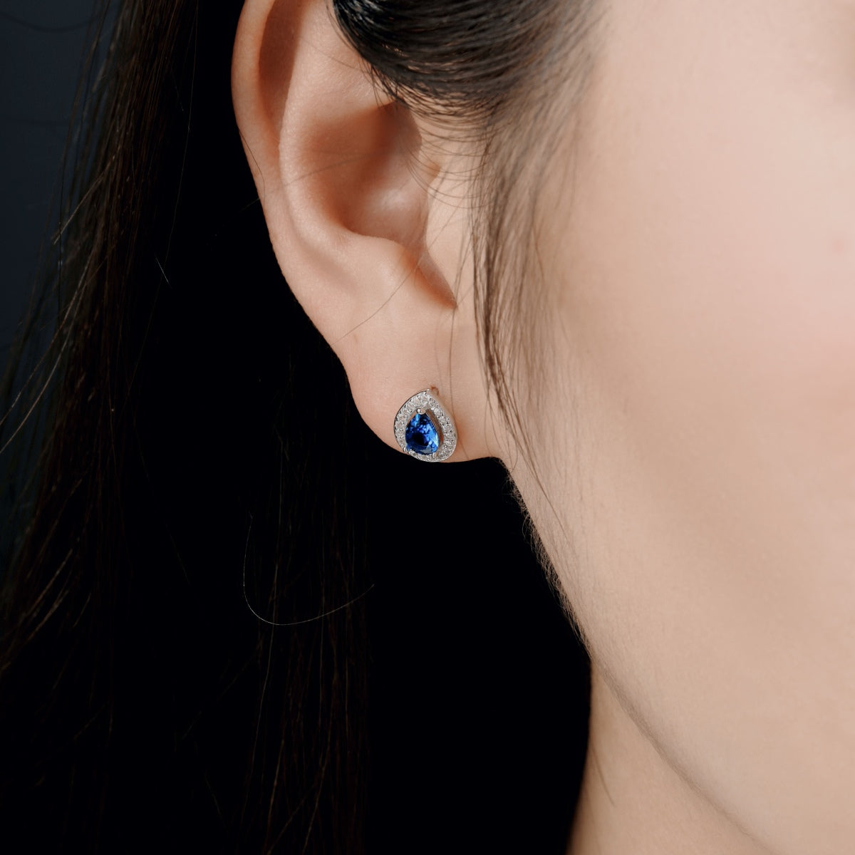 [Regalia jewelry]Luxurious Water Drop Shape Earrings