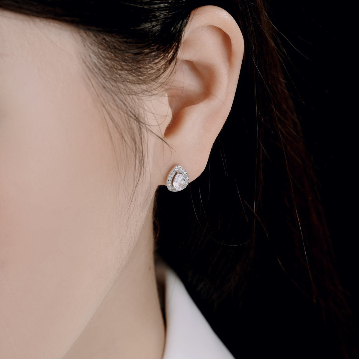 [Regalia jewelry]Luxurious Water Drop Shape Earrings