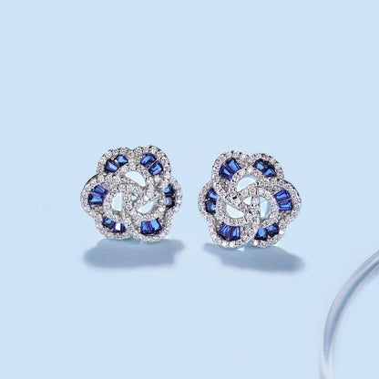 [Regalia jewelry]Exquisite Flower Shape Daily Earrings
