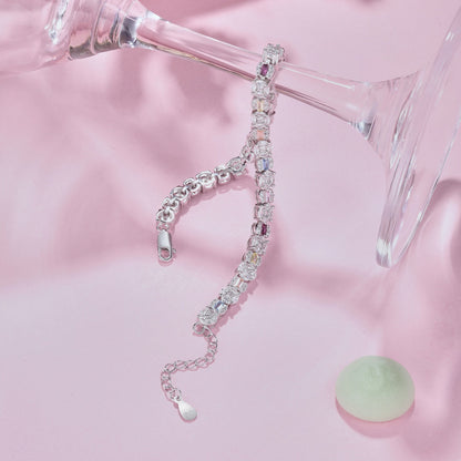 [Regalia jewelry]Dazzling Radiant Multi Cut Daily Bracelet