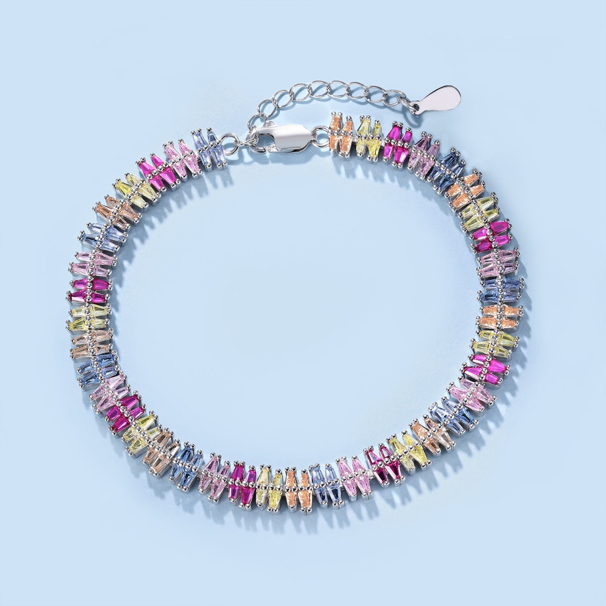[Regalia jewelry]Sparkling Exquisite Multi Cut Party Bracelet