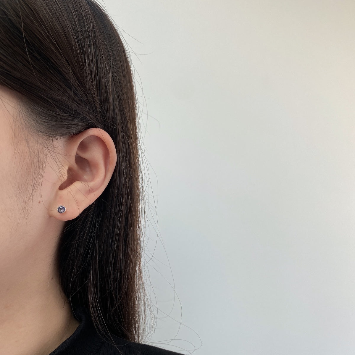 [Regalia jewelry]Sparkling Colorful Round Shape Earrings