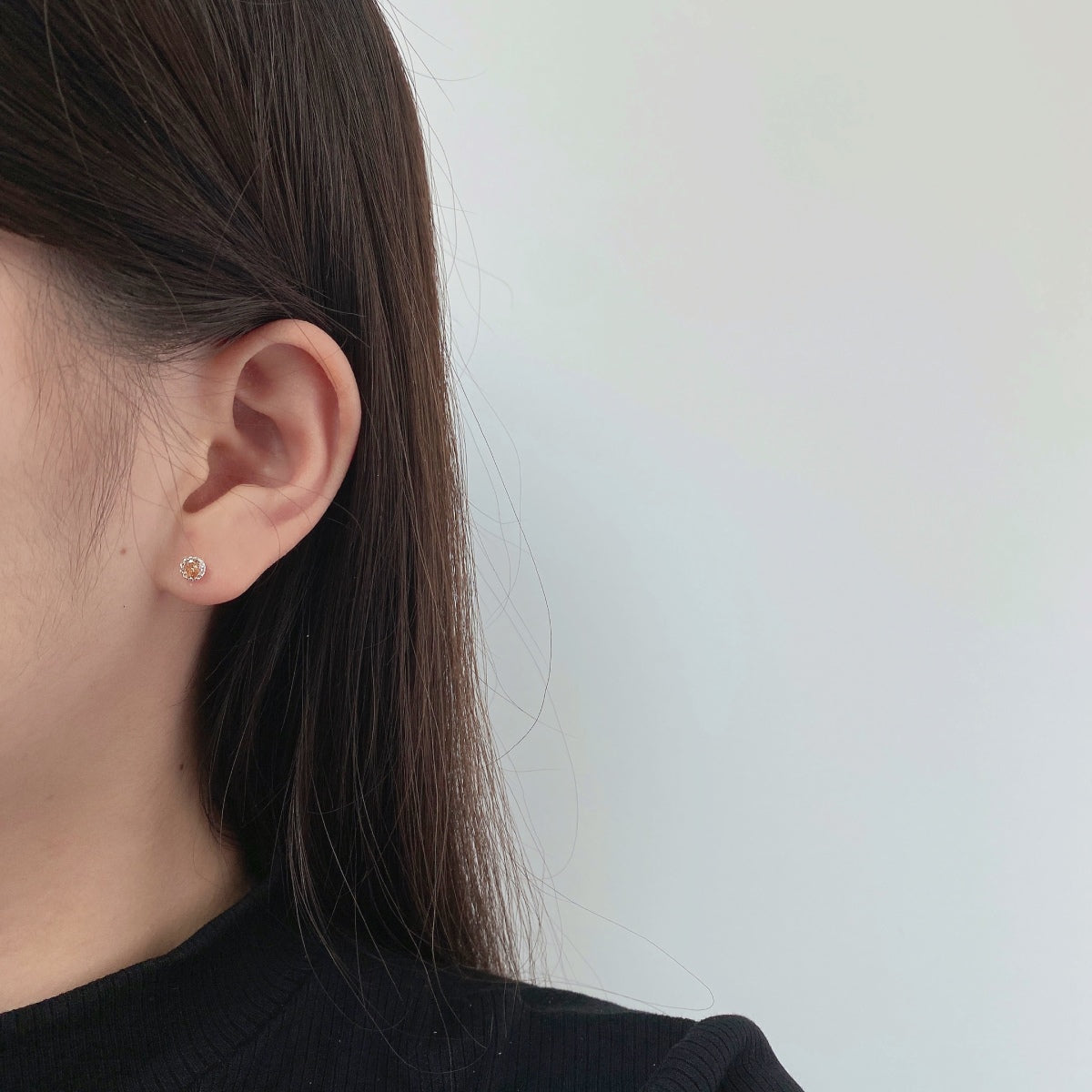 [Regalia jewelry]Sparkling Colorful Round Shape Earrings