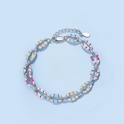 [Regalia jewelry]Dazzling Colorful Daily Bracelet