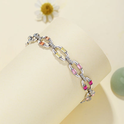 [Regalia jewelry]Dazzling Colorful Daily Bracelet