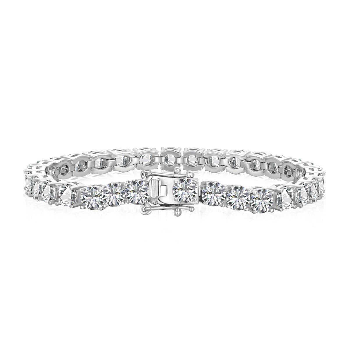 [Regalia jewelry]Ornate Sparkling Round Cut Wedding Bracelet