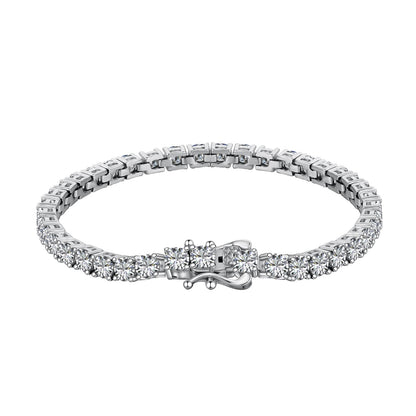 [Regalia jewelry]Luxurious Ornate Round Cut Tennis Bracelet