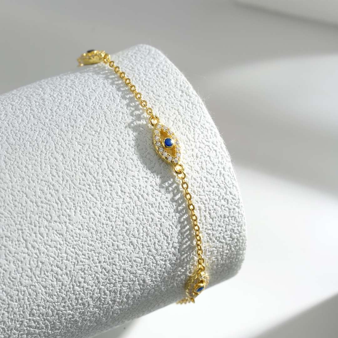 [Regalia jewelry]Evil Eye Shape Pendent Necklace