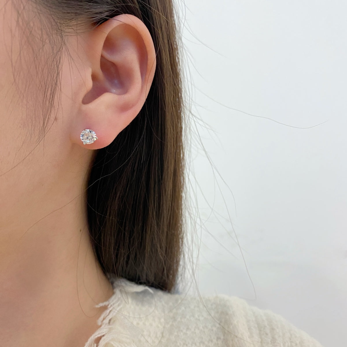 [Regalia jewelry]Dainty Round Shape Earrings