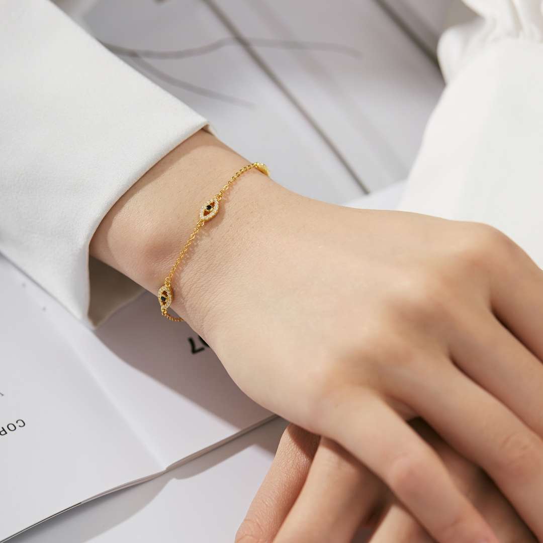 [Regalia jewelry]Evil Eye Shape Pendent Necklace