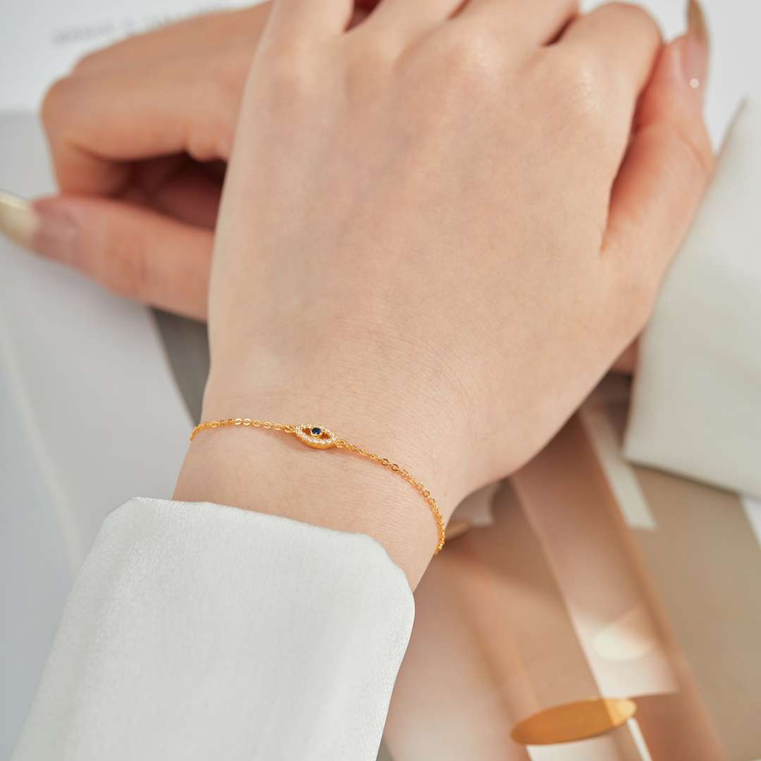 [Regalia jewelry]Evil Eye Shape Necklace