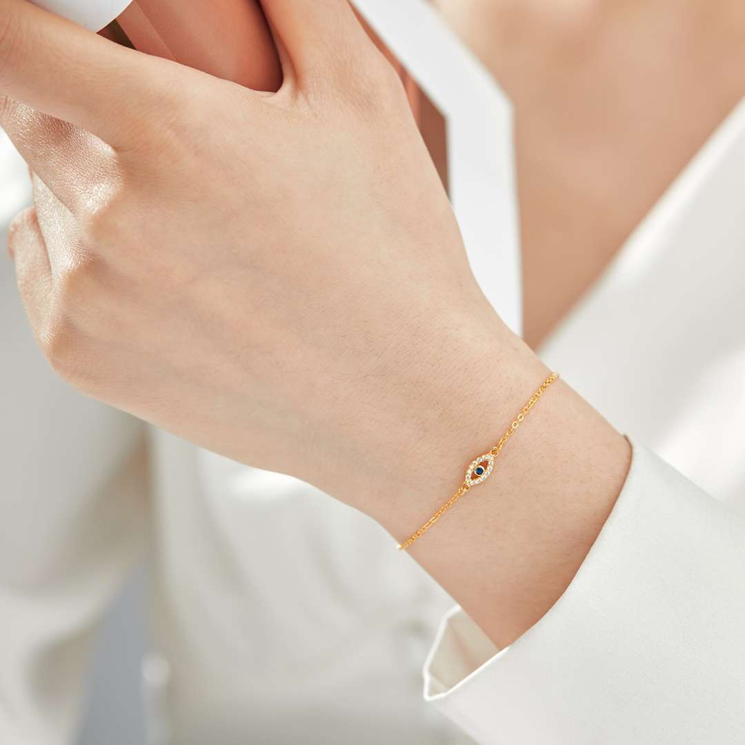 [Regalia jewelry]Evil Eye Shape Necklace