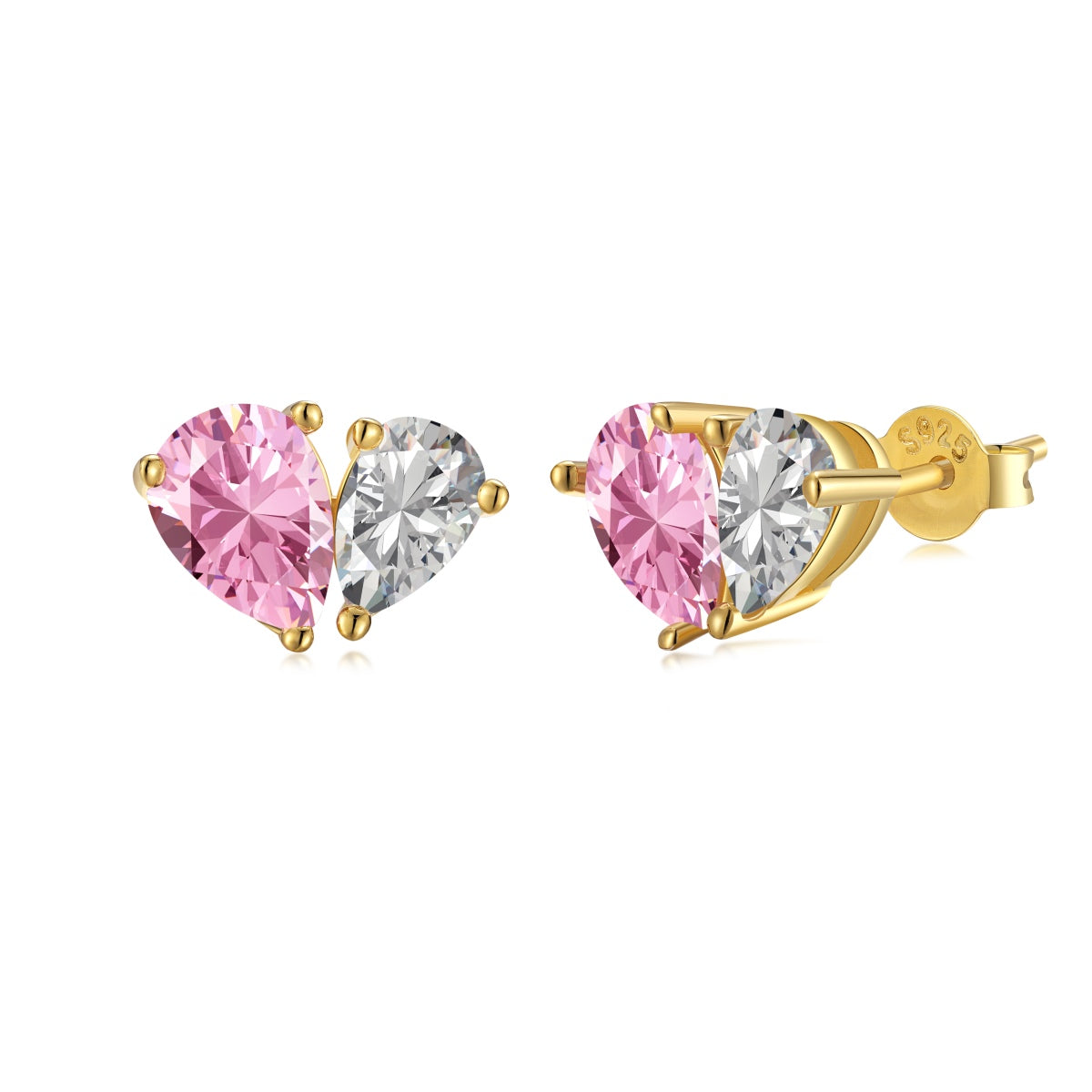 [Regalia jewelry]Dazzling Elegant Heart Cut Lover Earrings
