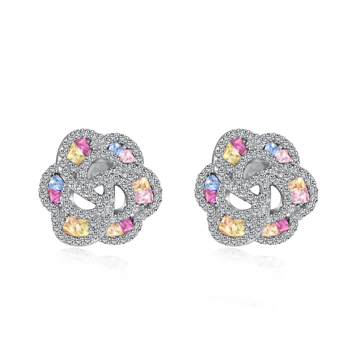 [Regalia jewelry]Exquisite Flower Shape Daily Earrings