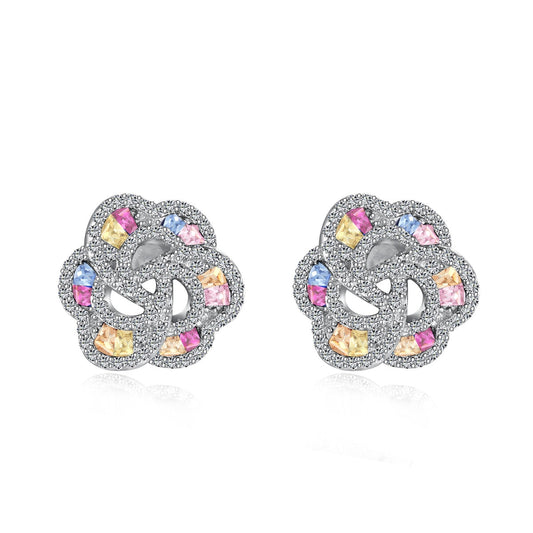 [Regalia jewelry]Exquisite Flower Shape Daily Earrings