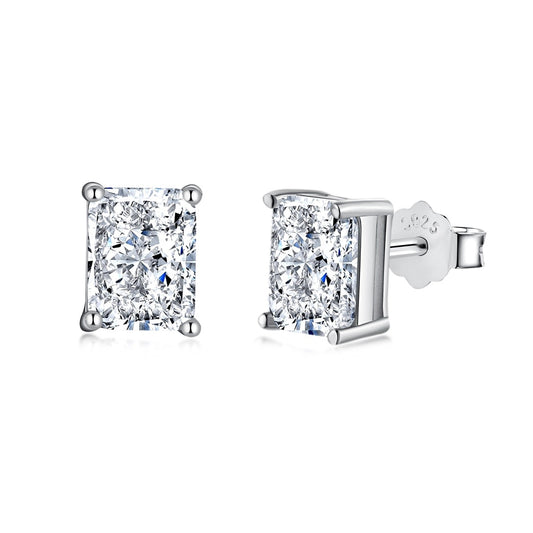 [Regalia jewelry]Radiant Luxurious Princess Cut Daily Earrings