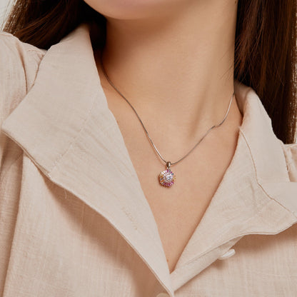 [Regalia jewelry]Charming Flower Colorful Necklace