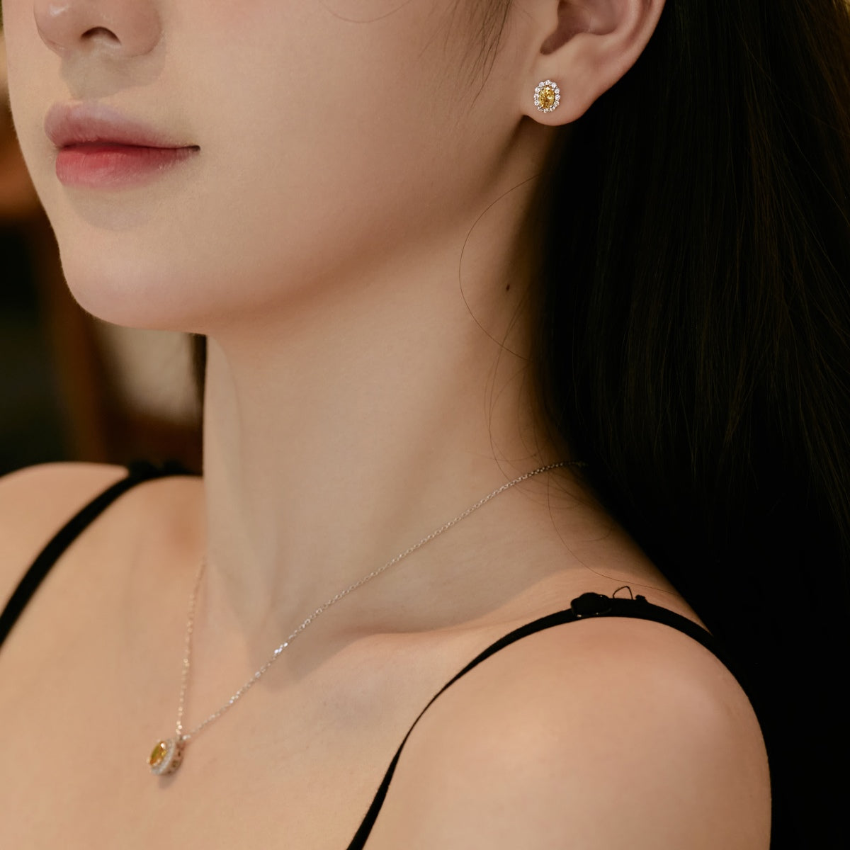 [Regalia jewelry]Delicate Unique Oval Cut Daily Earrings