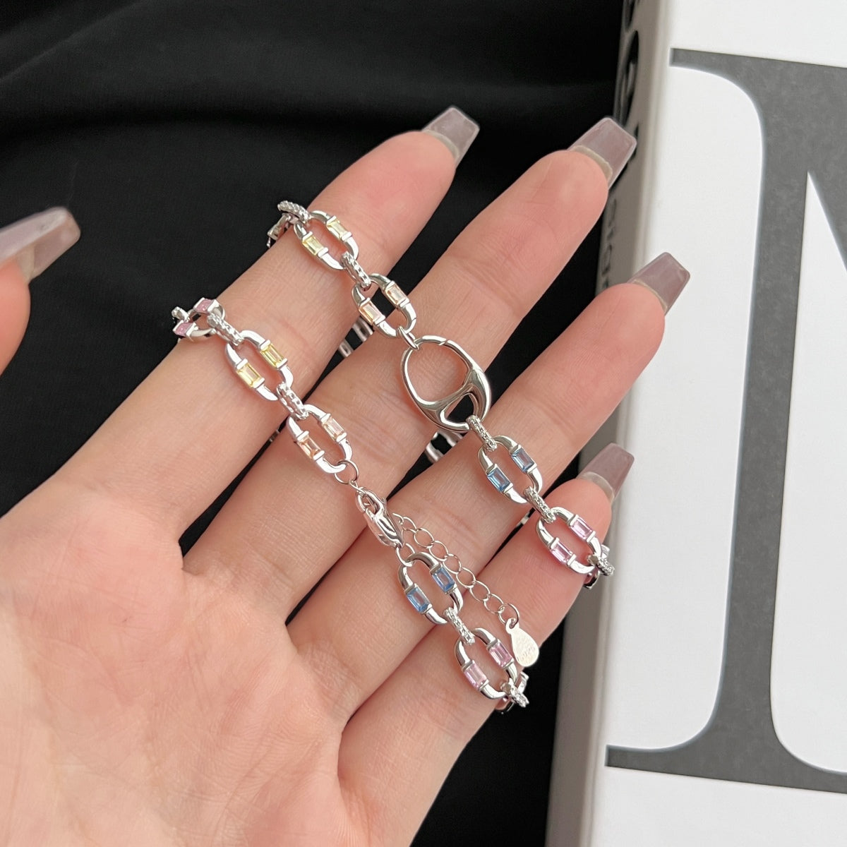 [Regalia jewelry]Dazzling Colorful Daily Bracelet