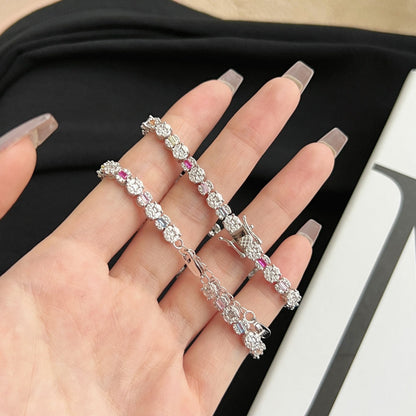 [Regalia jewelry]Dazzling Radiant Multi Cut Daily Bracelet