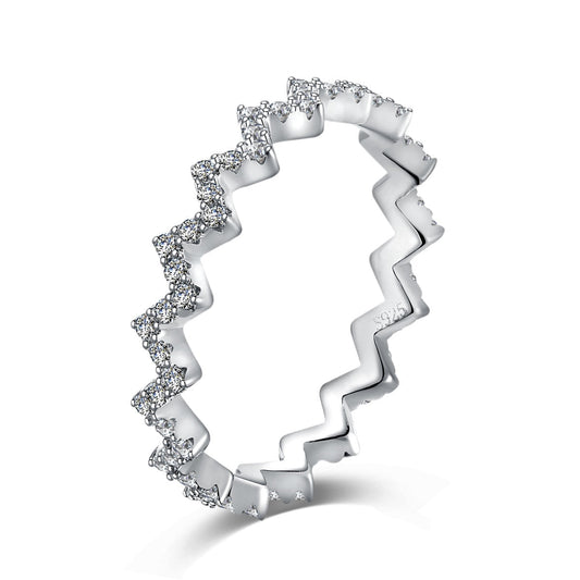 [Regalia jewelry]Delicate Enchanting Wave Shape Daily Ring