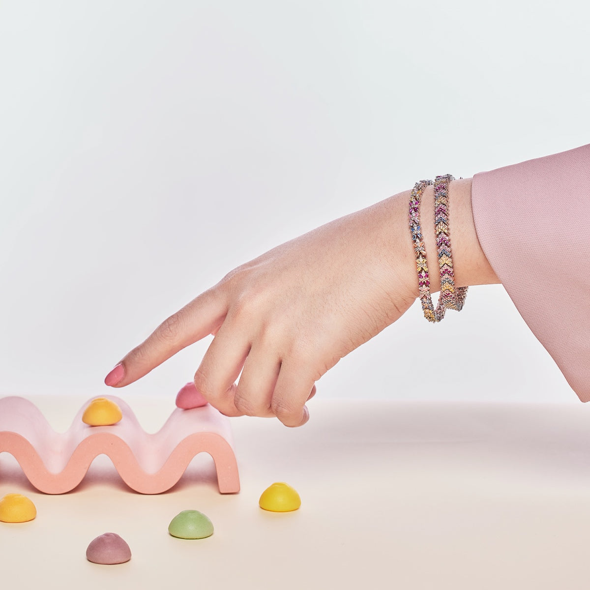 [Regalia jewelry]Ornate Sparkling Round Cut Party Bracelet