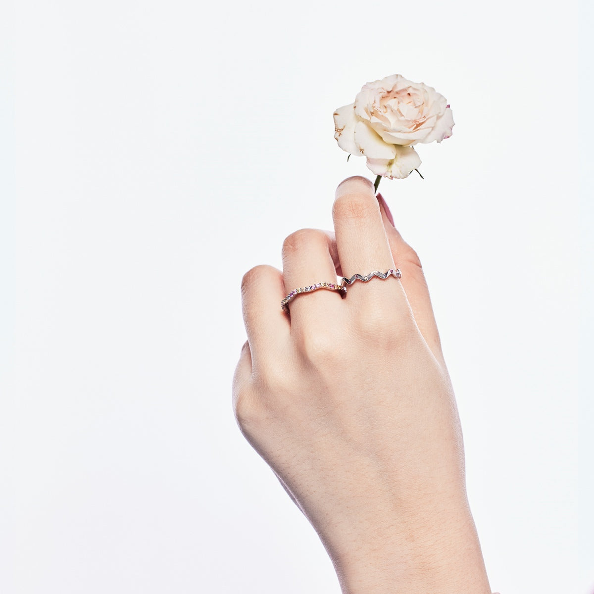 [Regalia jewelry]Dainty Colorful Round Cut Party Ring