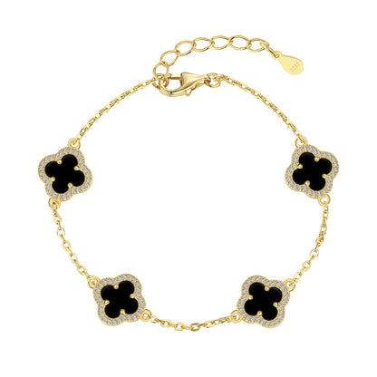 [Regalia jewelry]Four-Leaf Clover Exquisite Bracelet