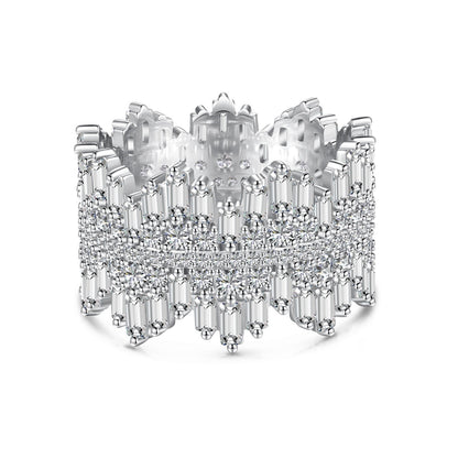 [Regalia jewelry]Luxurious Colorful Radiant Cut Daily Ring