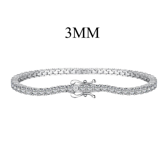 [Regalia jewelry]Dainty Charming Round Cut Tennis Bracelet