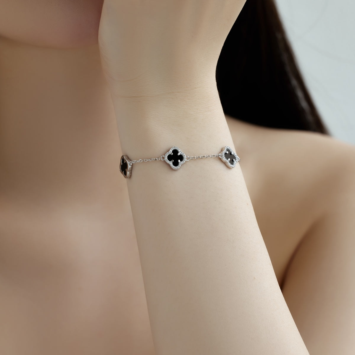 [Regalia jewelry]Four-Leaf Clover Exquisite Bracelet