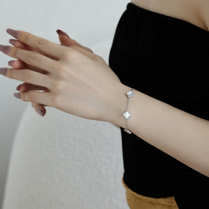 [Regalia jewelry]Four-Leaf Clover Exquisite Bracelet