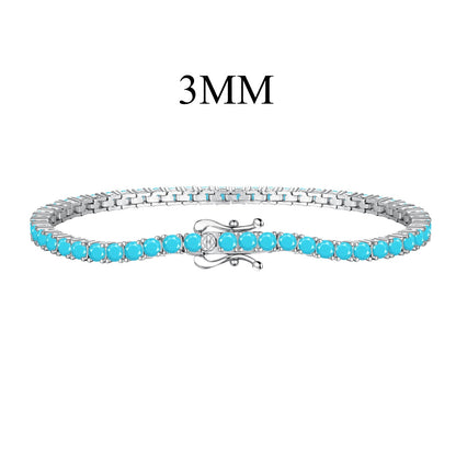 [Regalia jewelry]Dainty Charming Round Cut Tennis Bracelet