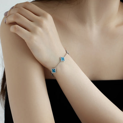 [Regalia jewelry]Four-Leaf Clover Exquisite Bracelet