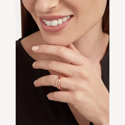 [Regalia jewelry]ZERO 1 ONE-BAND WITH OPENWORK LOGO SPIRAL RING